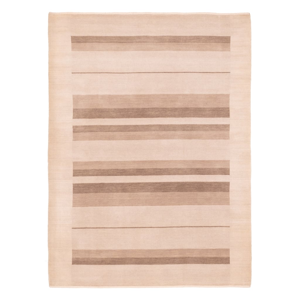ECARPETGALLERY Hand Loomed Kashkuli Gabbeh Beige Wool Rug - 5'9 x 8'0