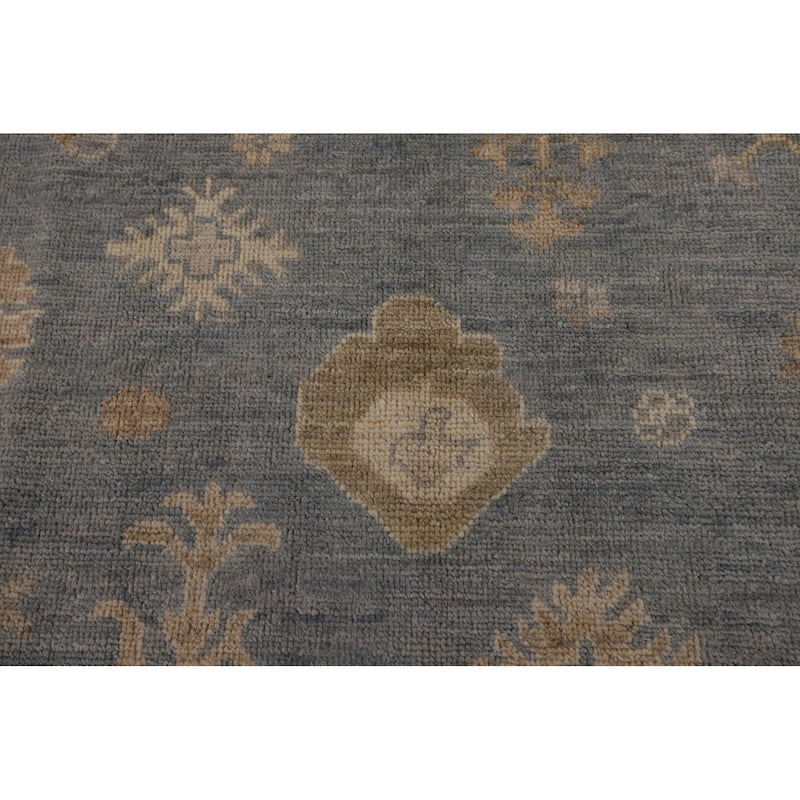 Floral Oushak Turkish Area Rug Handmade Wool Carpet - 8'1"x 9'10"