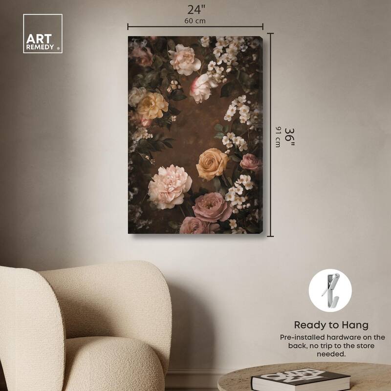 Faded Florals Fable I Canvas by Art Remedy, Gallery Wrapped