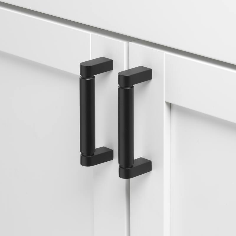 GlideRite 3-3/4 Inch 96mm Center to Center Solid Smooth Cabinet Bar Pull - 4787-96