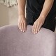 preview thumbnail 11 of 18, Christopher Knight Home - Eliana Modern Teddy Fabric Accent Chair with Curved Backrest and Legs