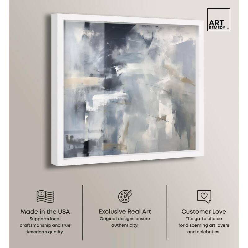 Contemplative Blues II Shadowbox by Art Remedy