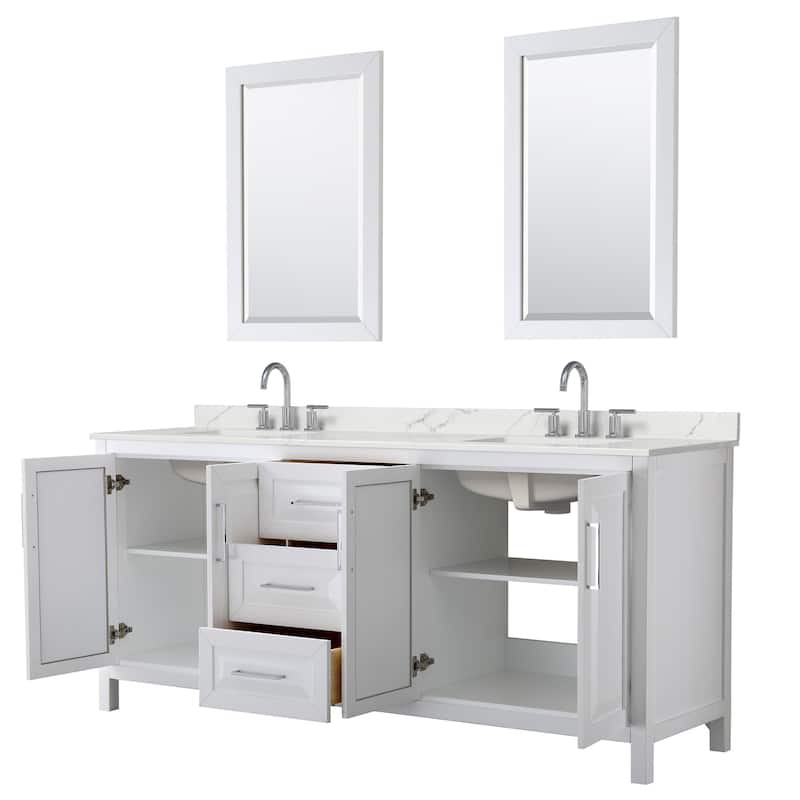 Wyndham Collection WCV252580D-QTZ-US3M24 Daria 80" Free Standing