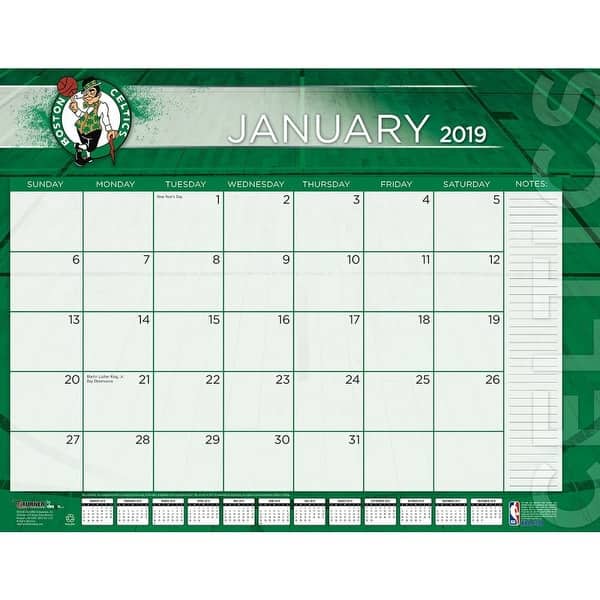Shop Turner 1 Sport Boston Celtics 2019 22x17 Desk Calendar Office