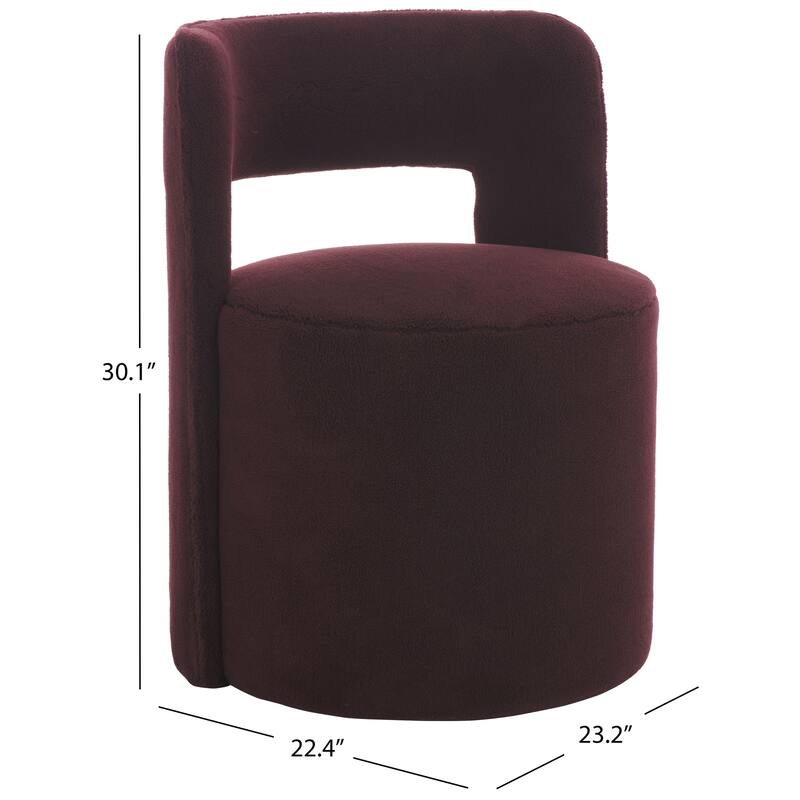 SAFAVIEH Jojo Upholstered Accent Chair, Fully Assembled - 23"W x 22"D x 30"H