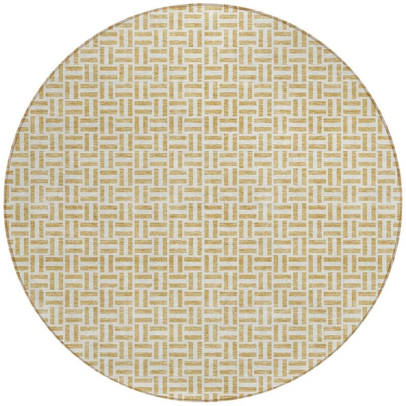 HomeRoots Geometric Transitional Rectangle Outdoor Rug