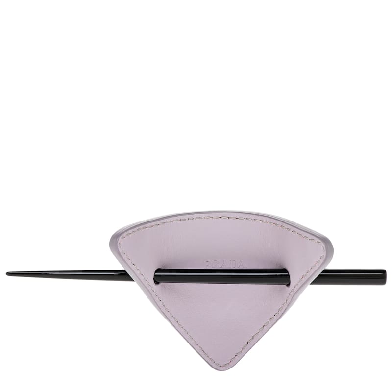 Prada Leather Stick Pin Hair Clip