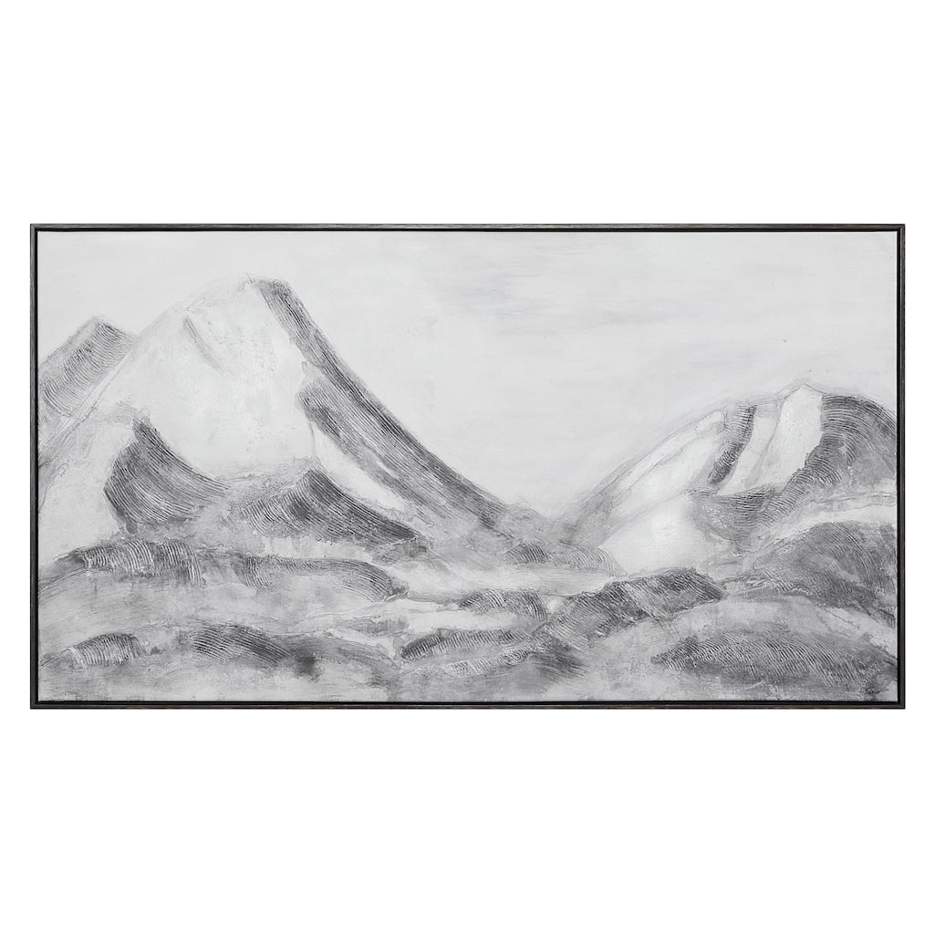 Romi 30" H x 55" W Canvas Art, Grey