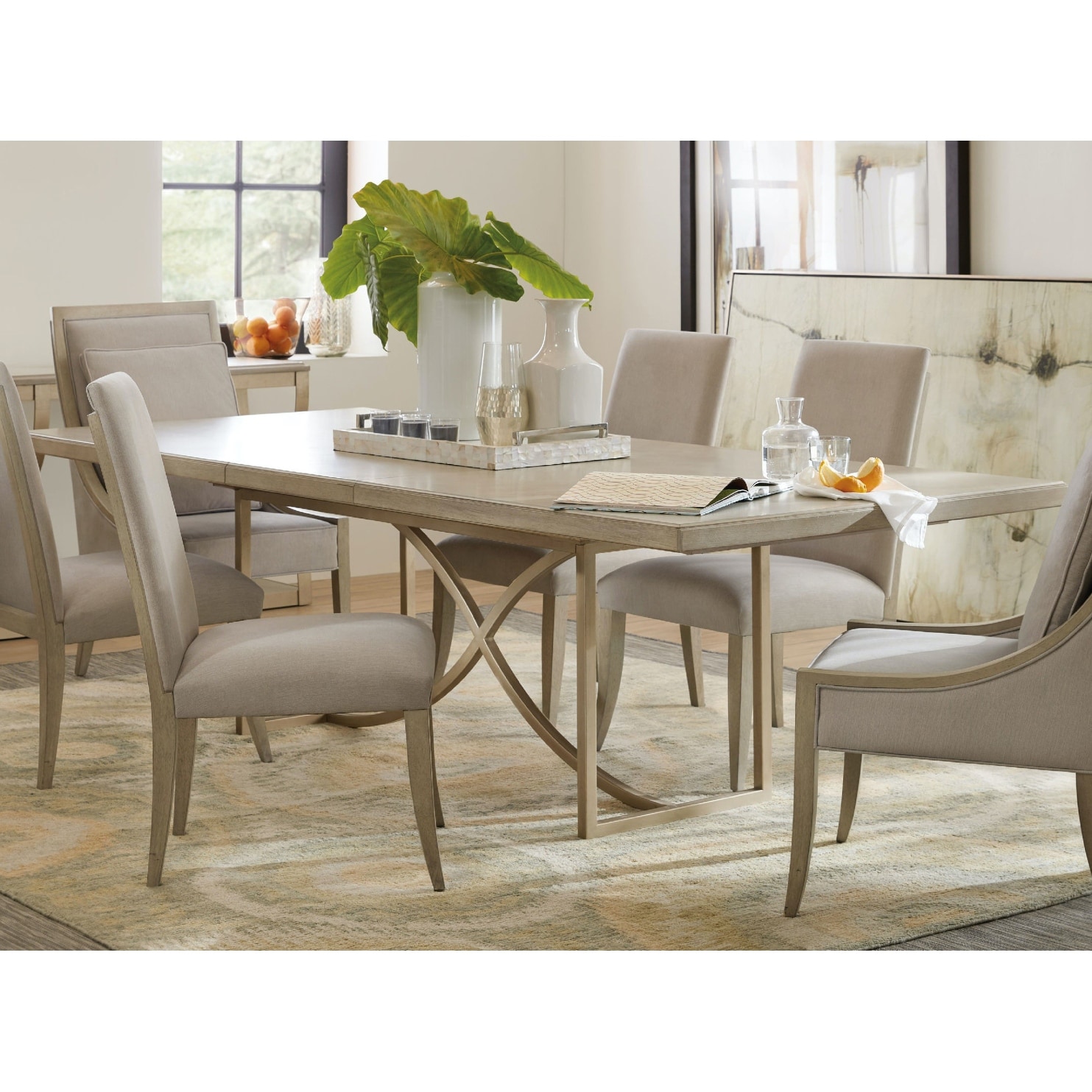 Hooker Furniture Elixir 80" to 100" Casual Modern Dining Table with