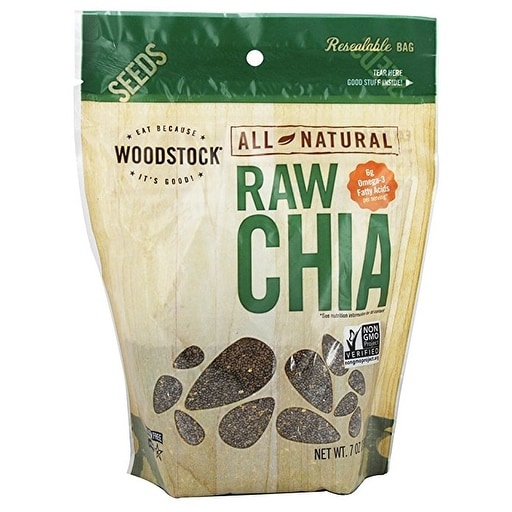 Woodstock Black Chia Seeds - Case of 6 - 7 oz.