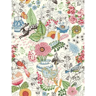 Flowers Adams Multicolor Fauna Wallpaper