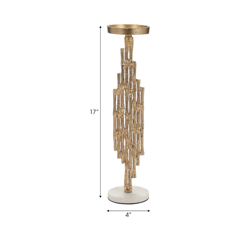 Sagebrook Home Elegance Redefined - Chic Sculptural Candle Holder for Enlightening Ambiance, Home Decor Statement Piece