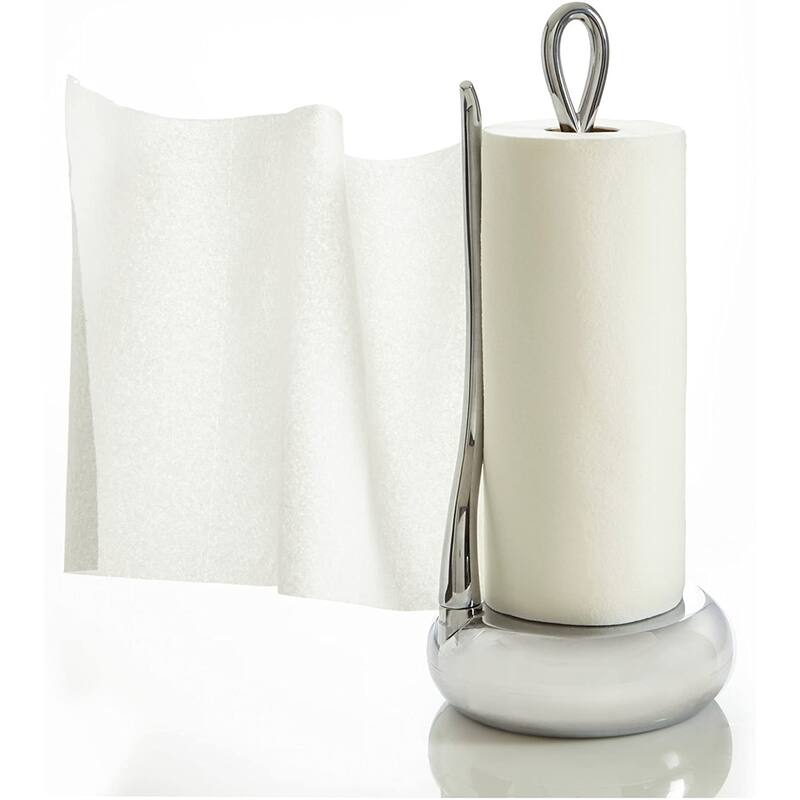 Nambe Loop Towel Holder - 7" W x 16" H