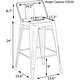 preview thumbnail 20 of 30, Metal Bar Stools Set of 4,Bar Stool with Low Back for Indoor/Outdoor Barstools