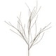 preview thumbnail 3 of 2, 36" Champagne Gold Glittered Christmas Twig Spray