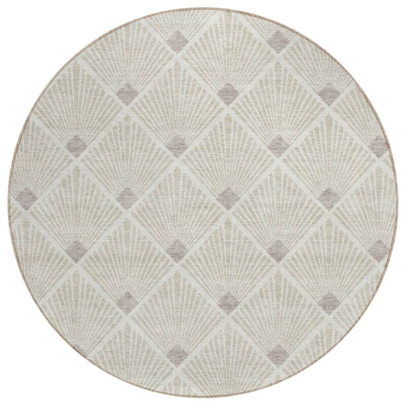 HomeRoots Geometric Transitional Rectangle Outdoor Rug