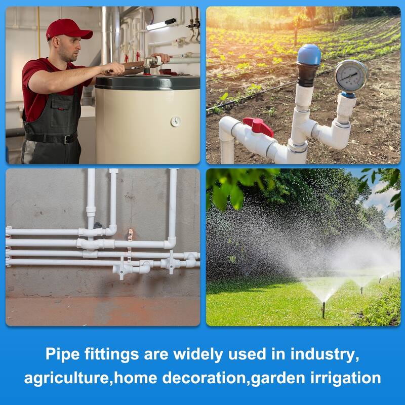 4pcs 90 Degree Elbow Pipe Fittings 1 4/7" 2 Way Furniture Grade Connectors