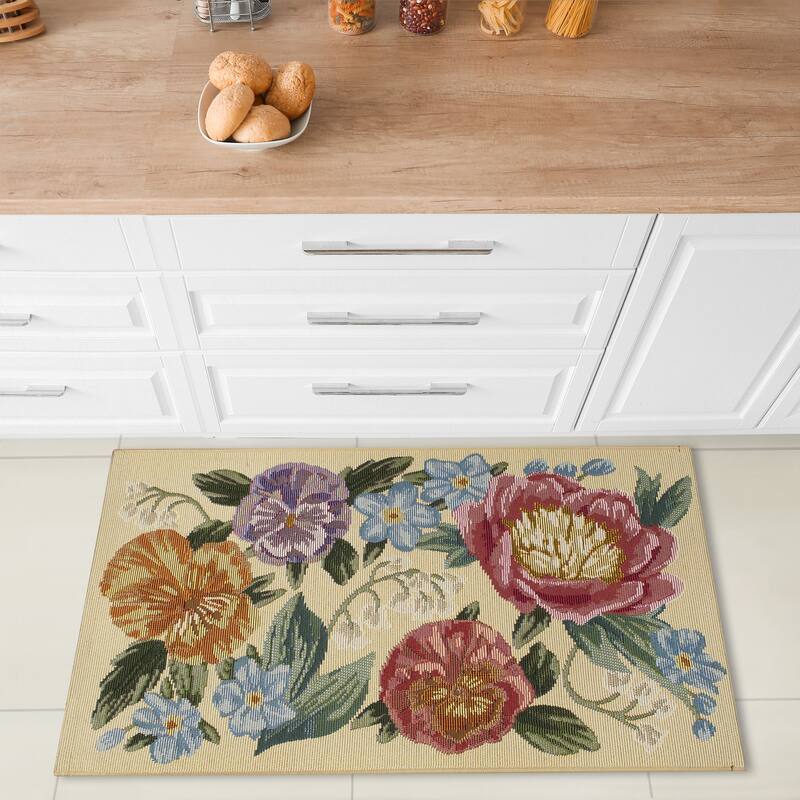 Liora Manne Esencia Secret Garden Indoor/Outdoor Mat