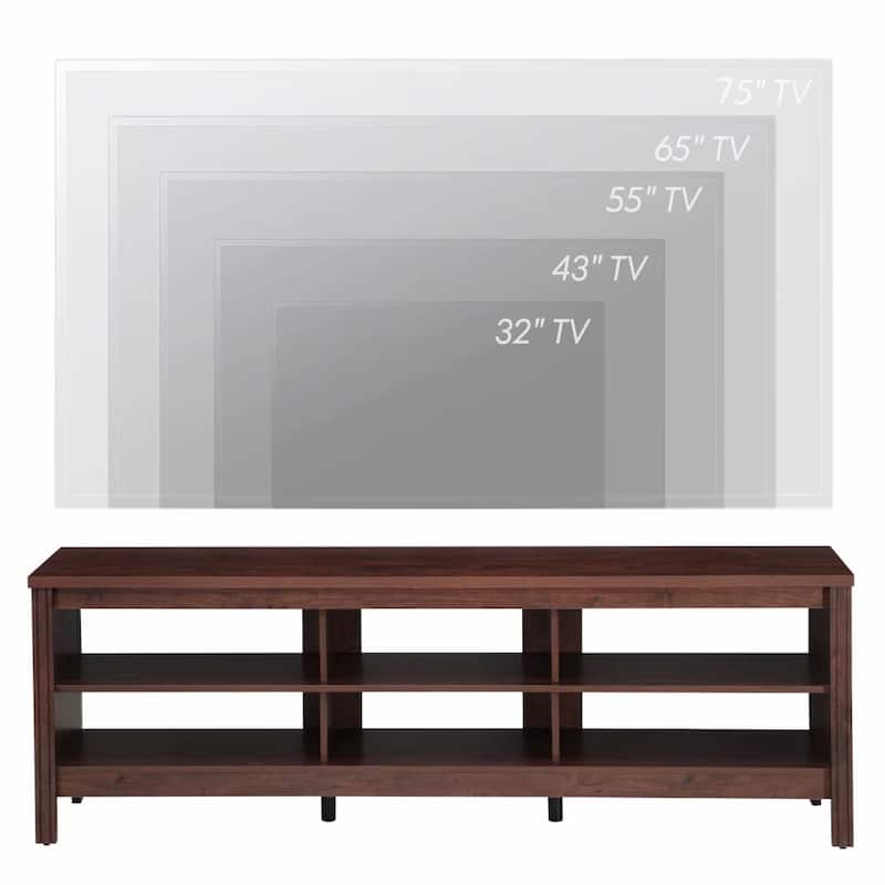 70 Inch TV Stand for 75'' TV, Classic Entertainment Center TV Console