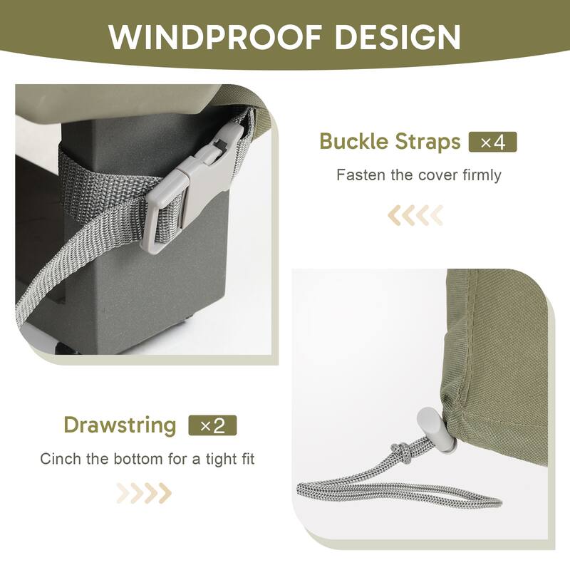 Aoodor Heavy Duty Patio Loveseat Cover