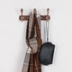 preview thumbnail 5 of 4, Dual Wall Hook Stainless Steel Base 9.6 Inch 3 Hooks Coat Towel Holder - Copper