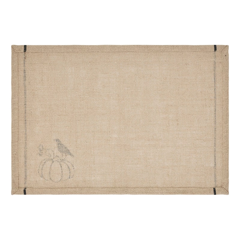 Raven Harvest Burlap Jute Placemat Set of 2 13x19