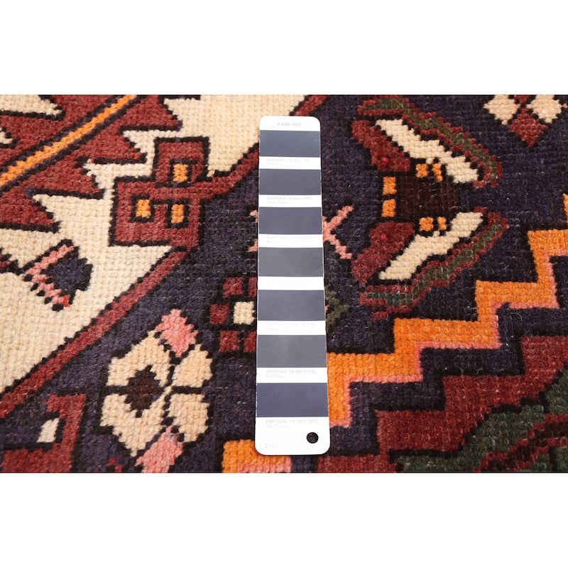 ECARPETGALLERY Hand-knotted Kayseri Vintage Dark Navy Wool Rug - 5'1 x 6'8