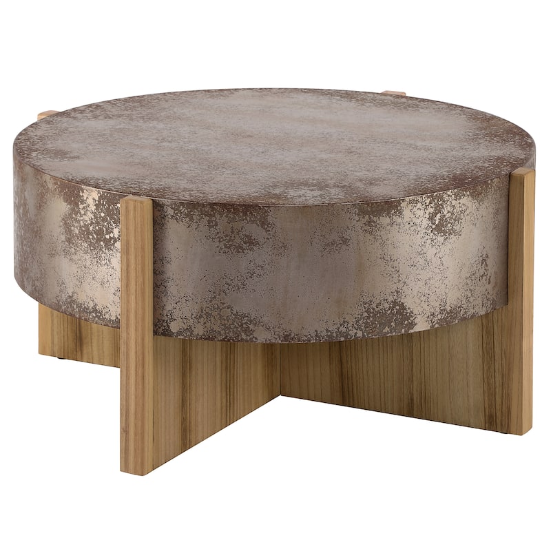 Christopher Knight Home - Rustic Wooden Coffee Table with Burnt Wood Legs