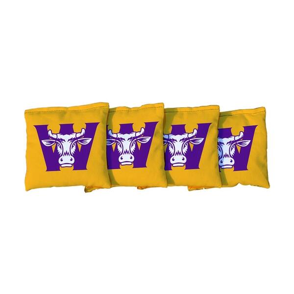 slide 2 of 3, Williams College Ephs Yellow Cornhole Bags All-Weather Resin Filled