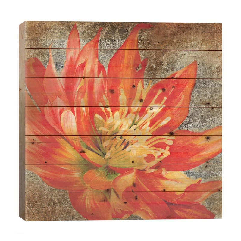 Antique Botanicals I Print On Wood by Liz Jardine - Multi-Color - 26x26x1.5