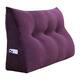 WOWMAX Large Reading Wedge Headboard Pillow for Bed Rest Back Support - Twin - Purple