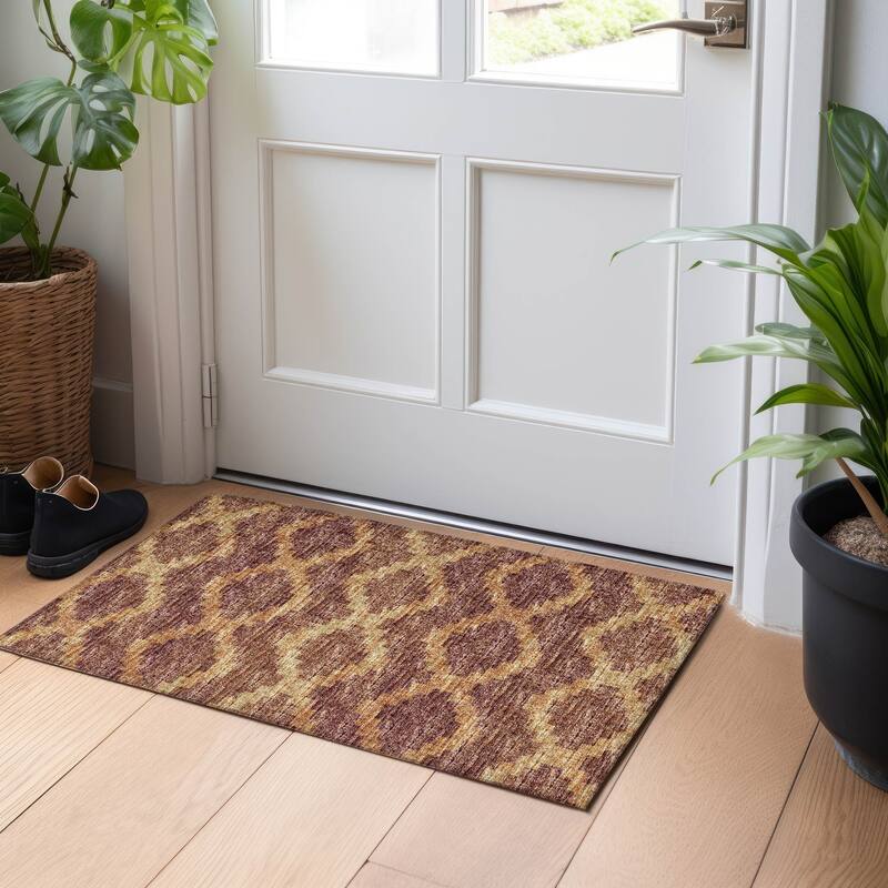 Premium Washable Super Soft Boho Moroccan Mayfield Rug - Canyon - 1' 8" x 2' 6" - Rectangle
