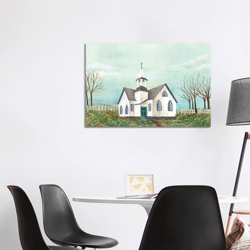 iCanvas "Country Church III" by Regina Moore Canvas Print - 26x40x1.5