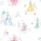 Disney Princess Pretty Elegant White Wallpaper - Bed Bath & Beyond ...