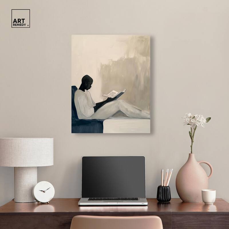 Void Reader I Canvas by Art Remedy, Gallery Wrapped