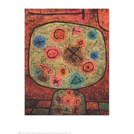 Shop Flowers In Stone By Paul Klee Abstract Art Print 30 X 24
