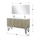 preview thumbnail 15 of 54, Lancy 24 in W x 20 in D Rustic Acacia Bath Vanity and Cultured Marble Top