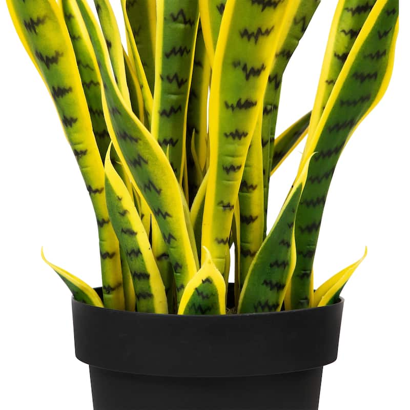 Artificial Potted Snake Plant - 38"