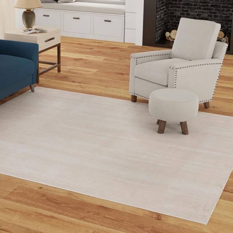 Solid/Striped Richye Collection Area Rug