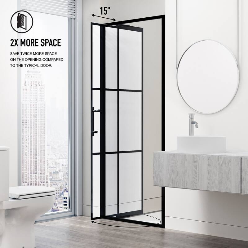 VIGO Astoria Framed Pivot Shower Door