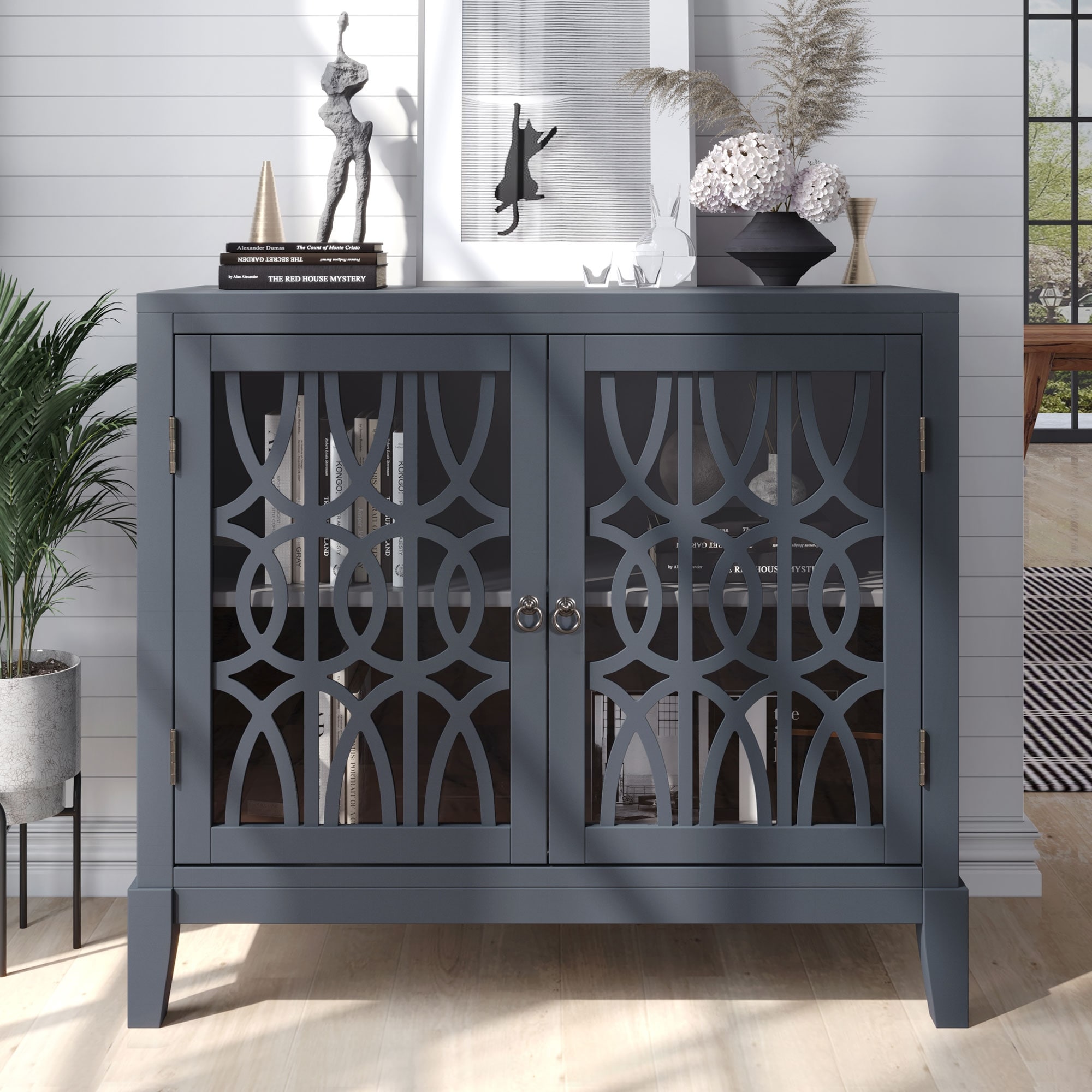Dumas 2 door accent cabinet discount