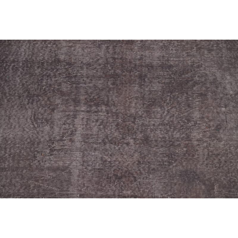 Over-Dyed Anatolian Turkish Vintage Area Rug Handmade Wool Carpet - 7'3" x 10'8"