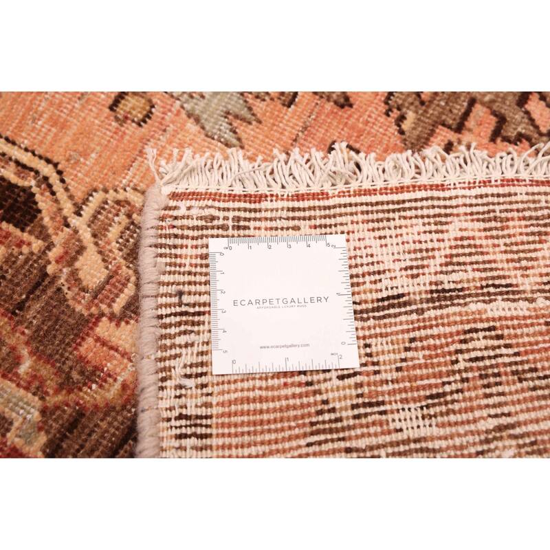 ECARPETGALLERY Hand-knotted Antalya Vintage Copper Wool Rug - 6'11 x 9'11