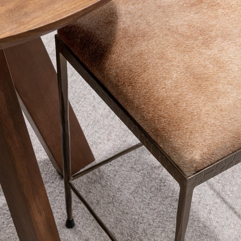 Classic Home Bose Leather Counter Stool