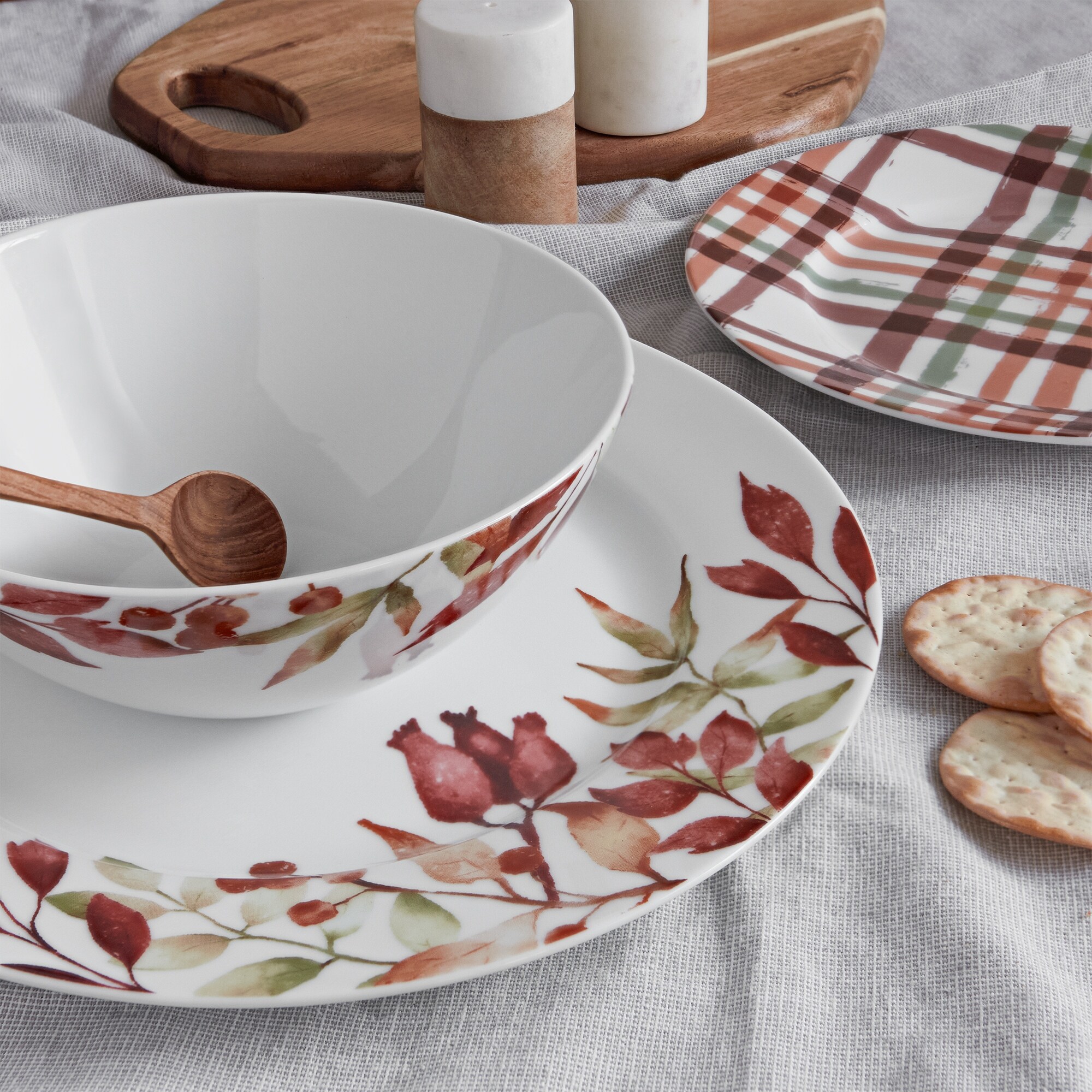 12 Piece Kitchen Dinnerware Set Plates Dishes Bowls Service for 4 12 L x 16 W x 15 H On Sale Bed Bath Beyond 38297383