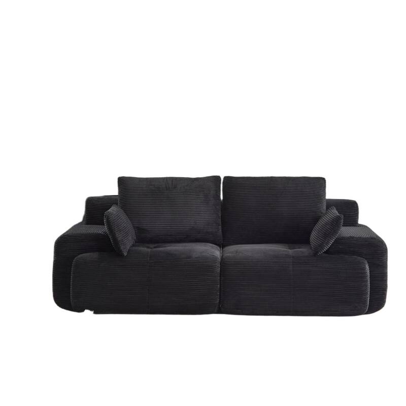Featured Loveseat Sofa Couch with Throw Pillows, 2 Seater Large Sectional Sofa Couches for Living Room