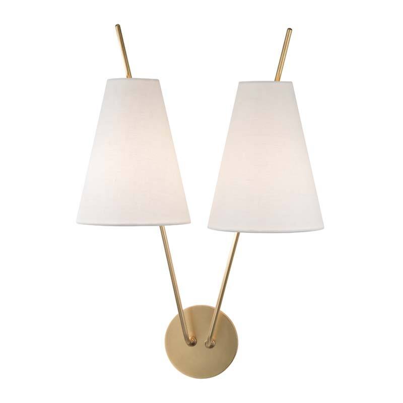 Hudson Valley Lighting Milan 2 Light 21" Tall Wall Sconce