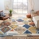 preview thumbnail 1 of 2, SAFAVIEH Hand-knotted Kenya Azul Southwestern Tribal Wool Rug 6' x 9' - Multi