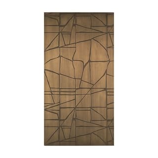 Roho Painted Gold Metal Wall Art