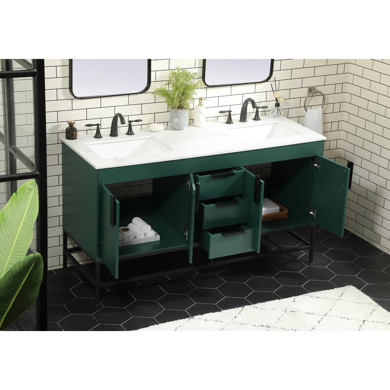 Blossom 60 Inch Double Bathroom Vanity